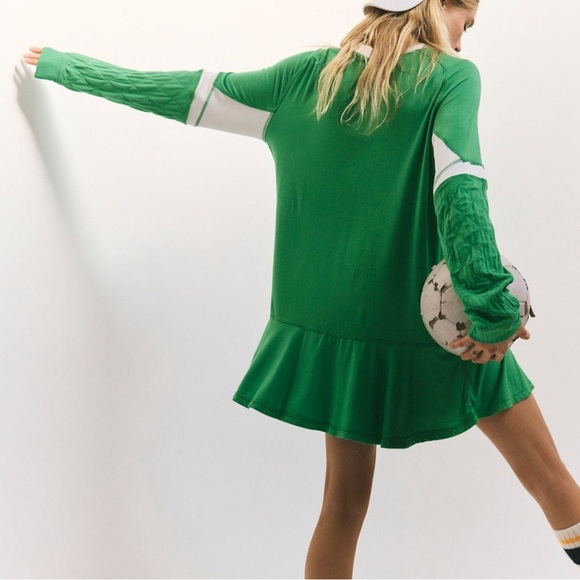 #68 NWT Free People At Bat Layer in Court Sport Combo - Picture 2 of 5